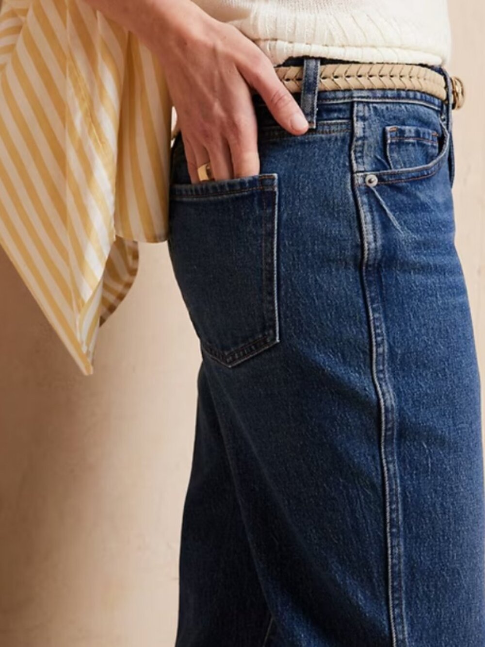 NWT Banana Republic SLOUCH JEAN Jean 32/14 Dark Wash